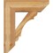 Ekena Millwork Olympic Slat Rough Sawn Bracket w/ Offset Brace, Western Red Cedar, 8"W x 24"D x 28"H BKT0806X24X28OLY06RWR - alternate 2